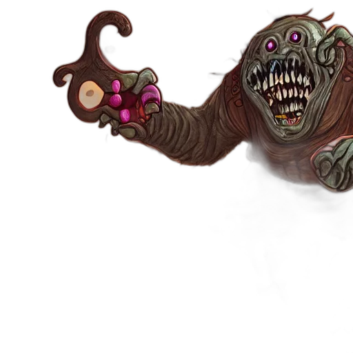 creature, staff, concept art, fantasy art transparent PNG cut-out
