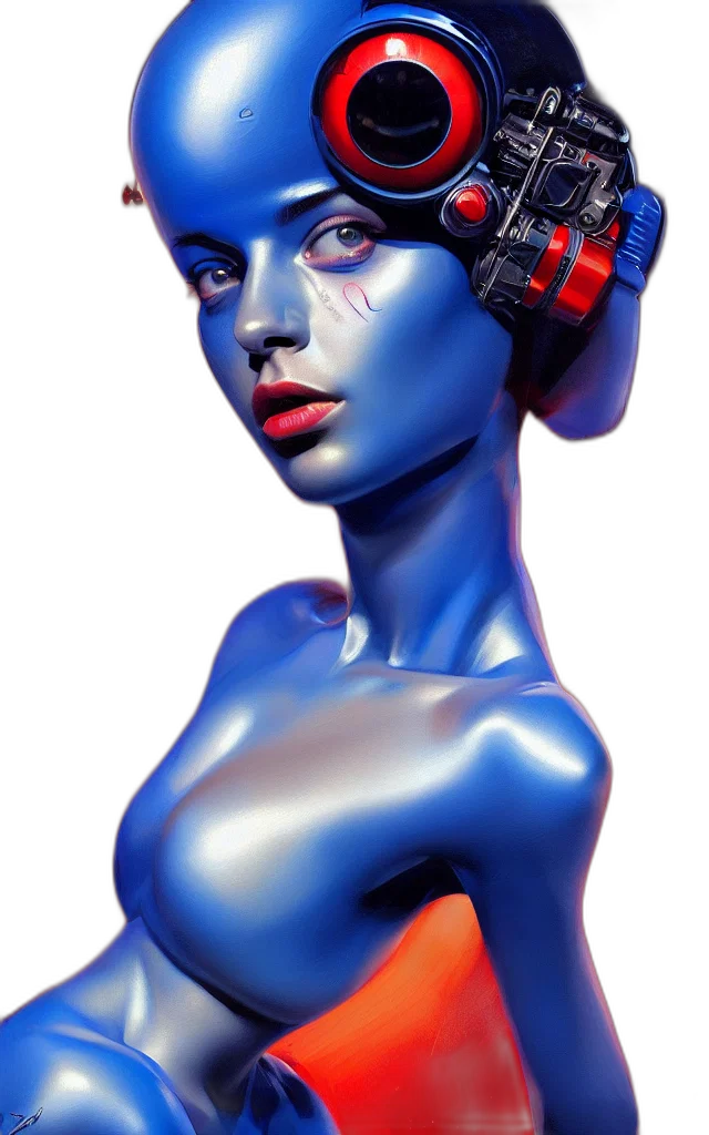 robot, mask, jewelry, face transparent PNG cut-out