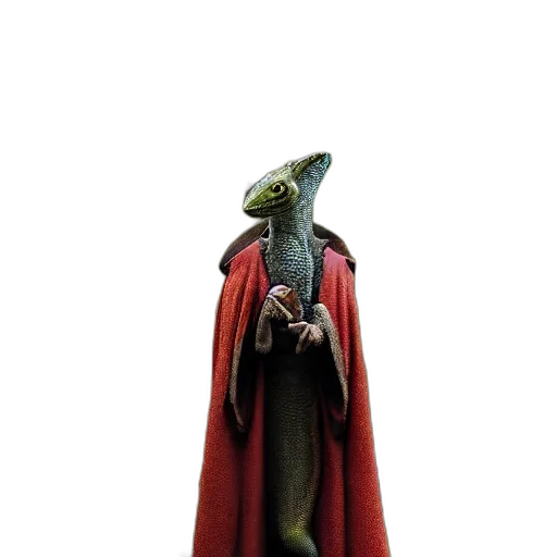 dragon, staff, creature, animal transparent PNG cut-out