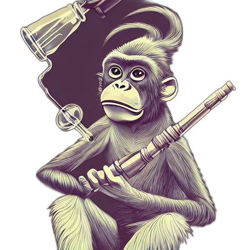 staff, animal, concept art, photorealistic transparent PNG cut-out