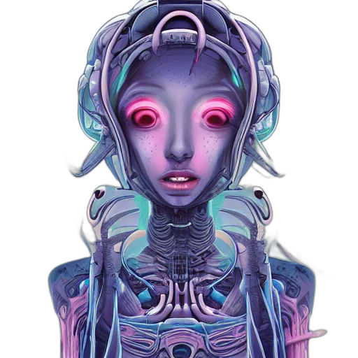 robot, creature, mask, face transparent PNG cut-out