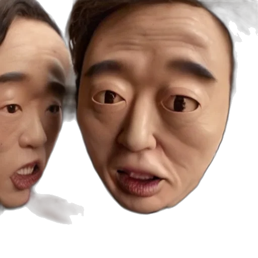 face, mask, photorealistic, 3d render transparent PNG cut-out