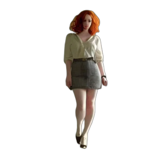 dress, jacket, staff, 3d render transparent PNG cut-out