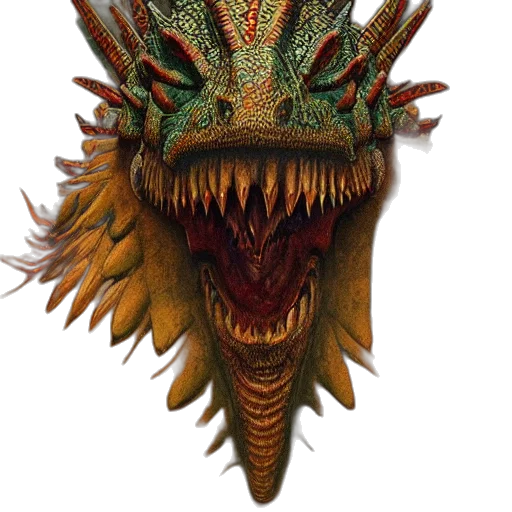 dragon, mask, creature, animal transparent PNG cut-out