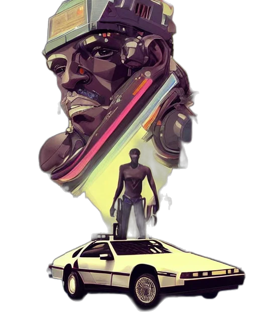 car, robot, concept art, comic book art transparent PNG cut-out