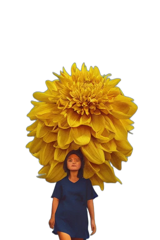 flower, crown, face, umbrella transparent PNG cut-out