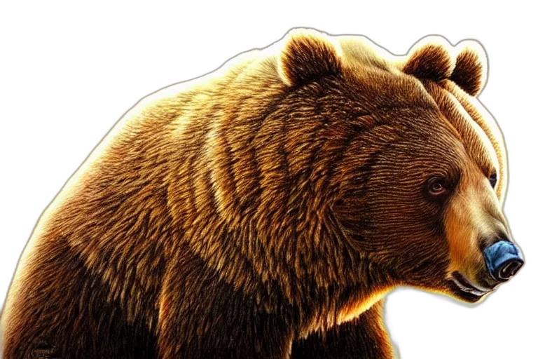 animal, photorealistic, concept art, 3d render transparent PNG cut-out
