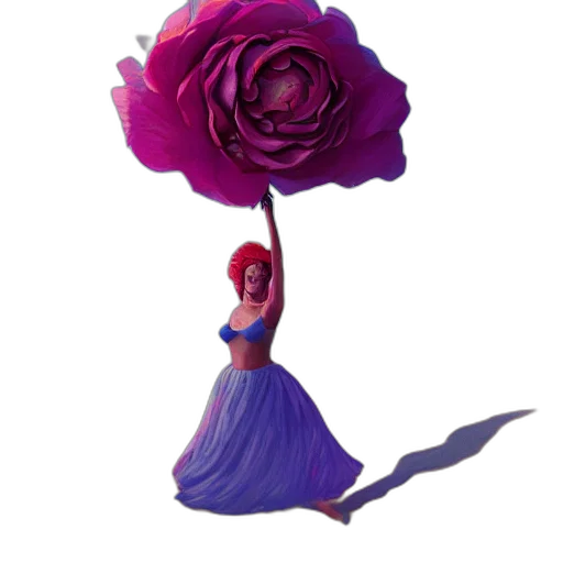 flower, dress, crown, umbrella transparent PNG cut-out