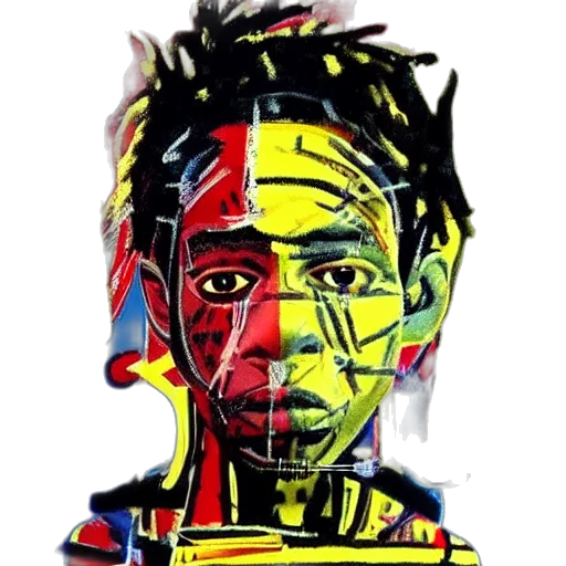 face, mask, cartoon, comic book art transparent PNG cut-out