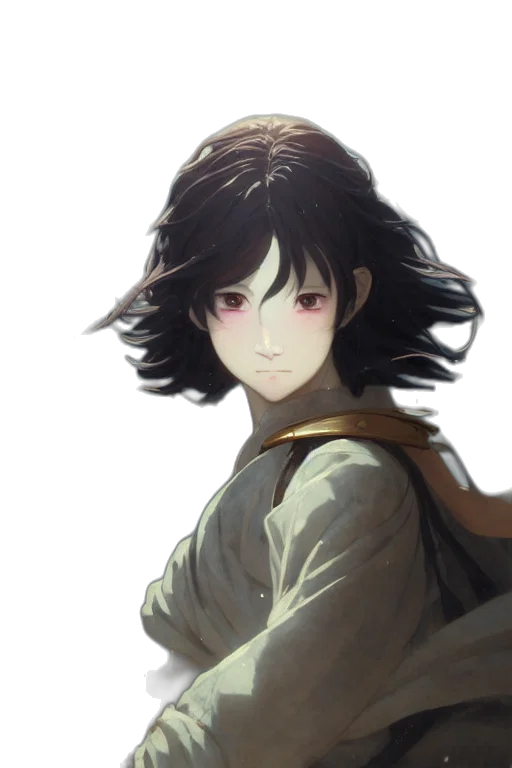 face, mask, staff, jacket transparent PNG cut-out