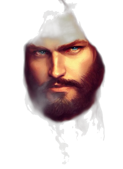 face, fantasy art, photorealistic, concept art transparent PNG cut-out