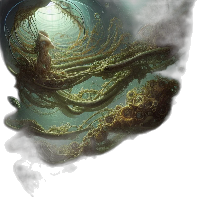 dragon, creature, mask, hair transparent PNG cut-out