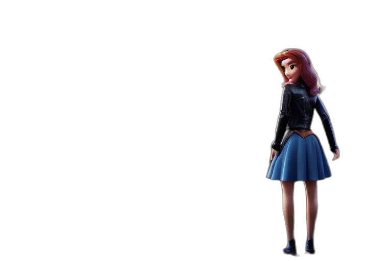 dress, jacket, staff, 3d render transparent PNG cut-out