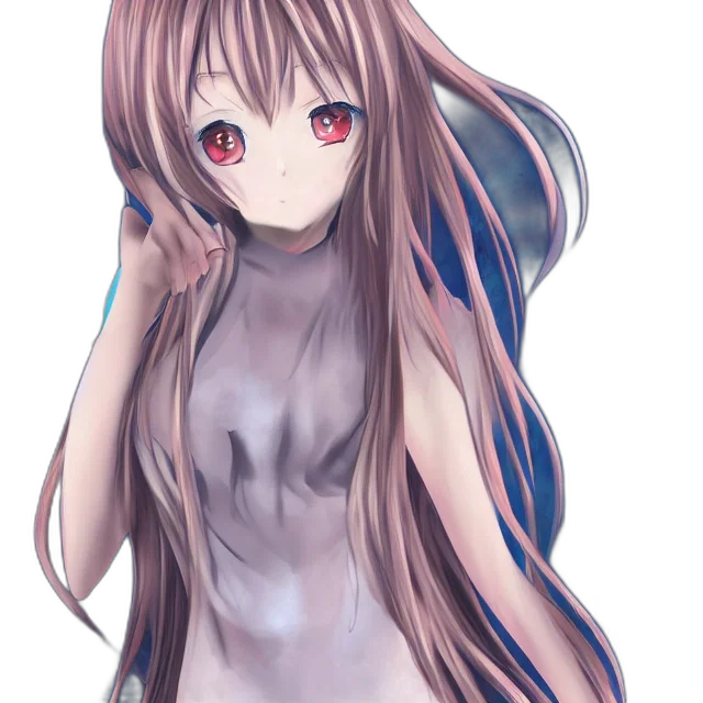 dress, creature, robot, hair transparent PNG cut-out