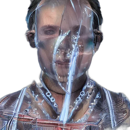 face, mask, staff, robot transparent PNG cut-out
