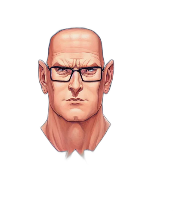 face, comic book art, pixel art, cartoon transparent PNG cut-out