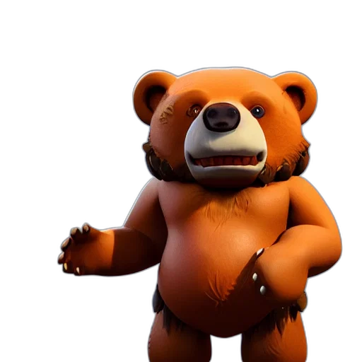 animal, 3d render, concept art, photorealistic transparent PNG cut-out