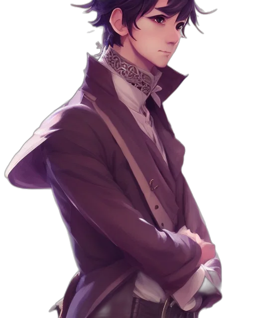 staff, jacket, crown, sword transparent PNG cut-out