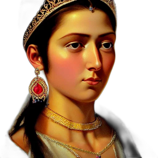 jewelry, crown, face, staff transparent PNG cut-out