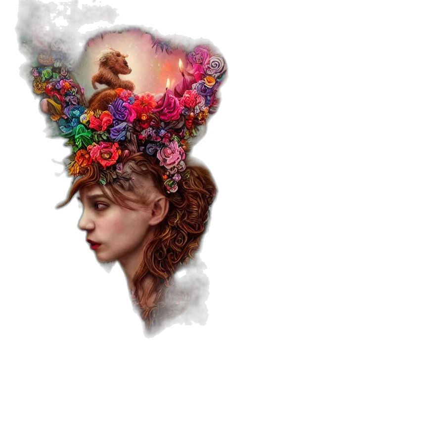 crown, hat, face, mask transparent PNG cut-out