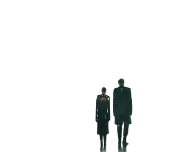 staff, robot, umbrella, jacket transparent PNG cut-out