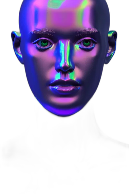 face, mask, robot, creature transparent PNG cut-out