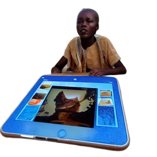 photorealistic, 3d render, ipad, mage transparent PNG cut-out