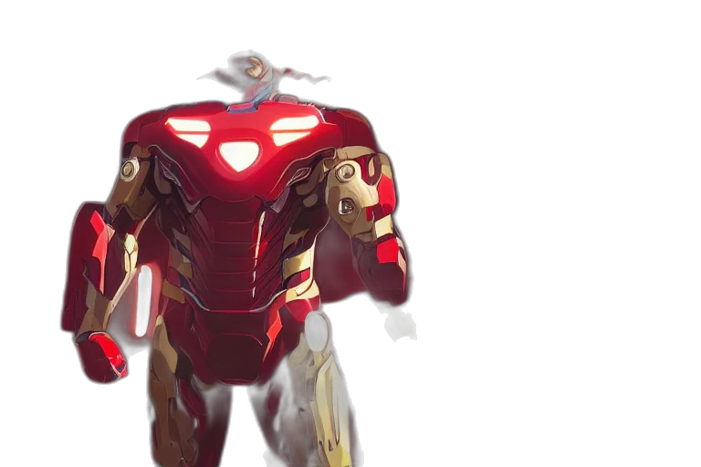 robot, concept art, 3d render, comic book art transparent PNG cut-out