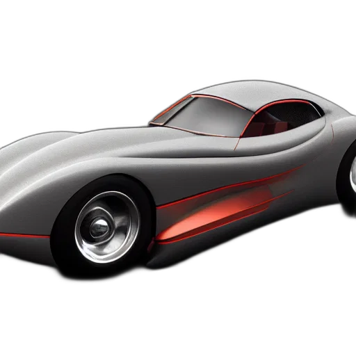 car, 3d render, concept art, photorealistic transparent PNG cut-out