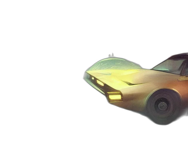 car, weapon, 3d render, concept art transparent PNG cut-out