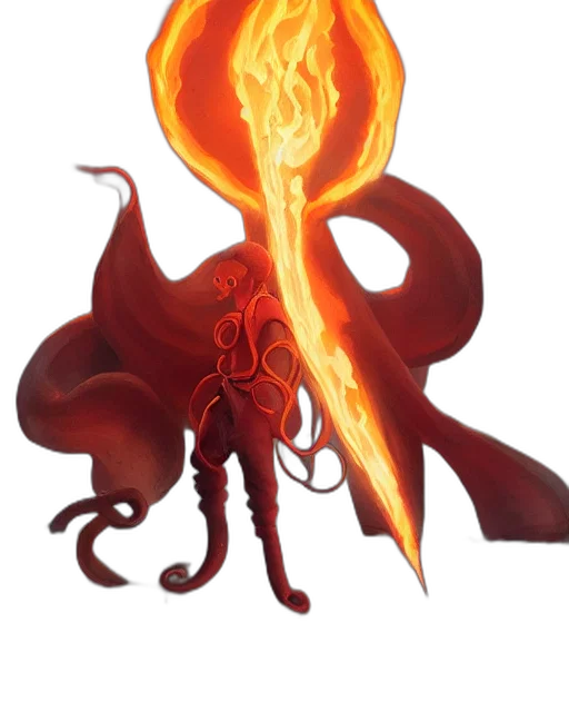 staff, dragon, creature, weapon transparent PNG cut-out