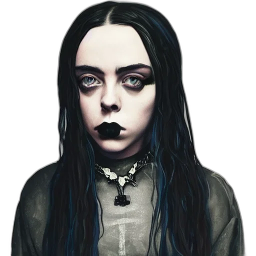 face, staff, creature, hair transparent PNG cut-out