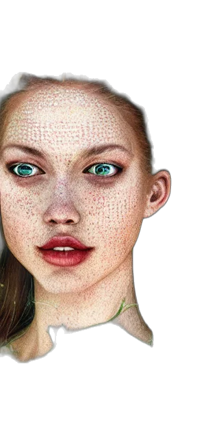 face, mask, jewelry, photorealistic transparent PNG cut-out