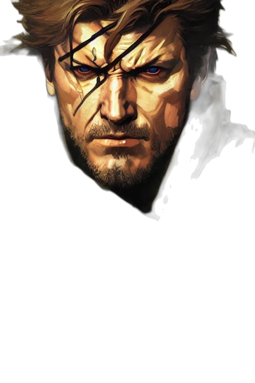 face, mask, sword, fantasy art transparent PNG cut-out