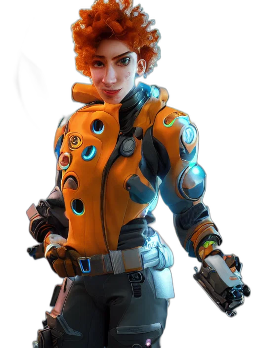 jacket, robot, weapon, face transparent PNG cut-out
