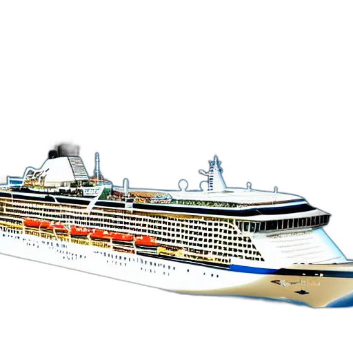 photorealistic, 3d render, concept art, cruise transparent PNG cut-out