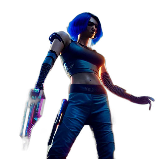 weapon, robot, concept art, cyberpunk transparent PNG cut-out