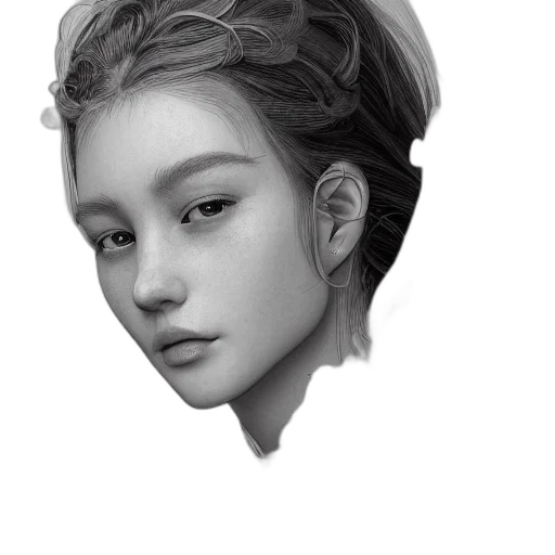 face, crown, hair, mask transparent PNG cut-out