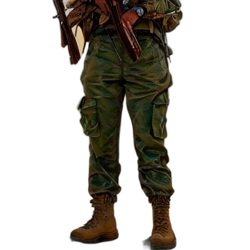 weapon, staff, jacket, animal transparent PNG cut-out