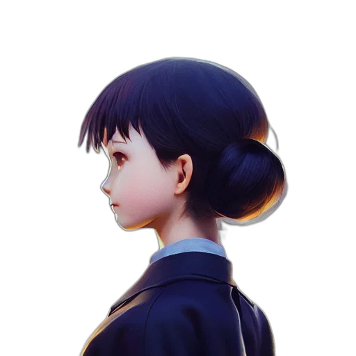 face, jacket, robot, staff transparent PNG cut-out