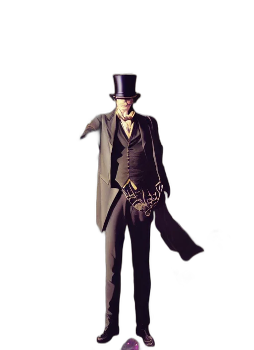 staff, hat, concept art, 3d render transparent PNG cut-out