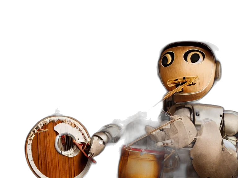 robot, staff, mask, weapon transparent PNG cut-out