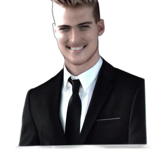 face, staff, hair, jacket transparent PNG cut-out