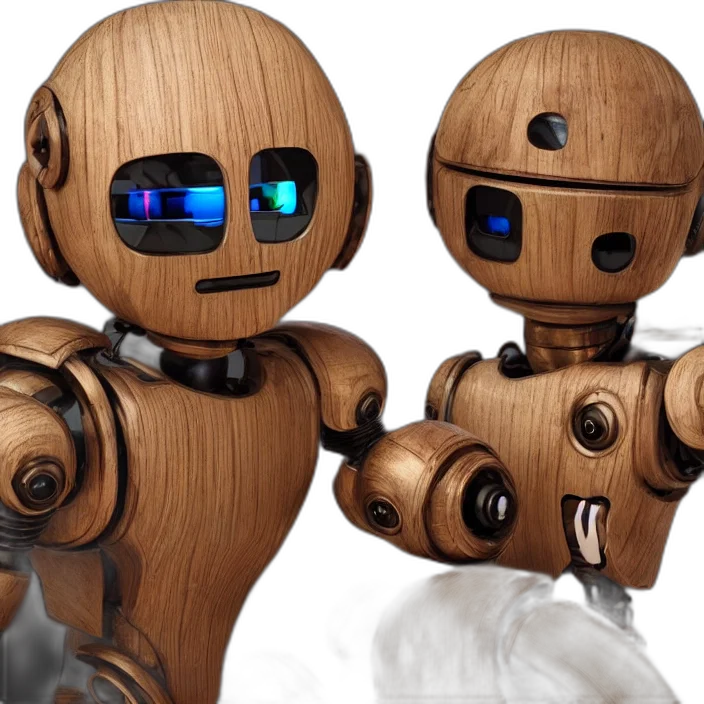 robot, 3d render, concept art, octane transparent PNG cut-out