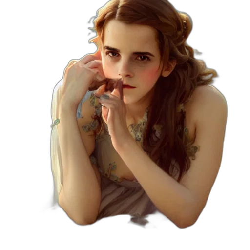 jewelry, face, dress, hair transparent PNG cut-out