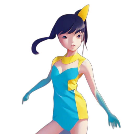 dress, staff, hat, concept art transparent PNG cut-out