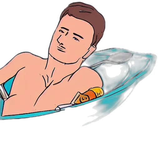 cartoon, concept art, vaporwave, comic book art transparent PNG cut-out