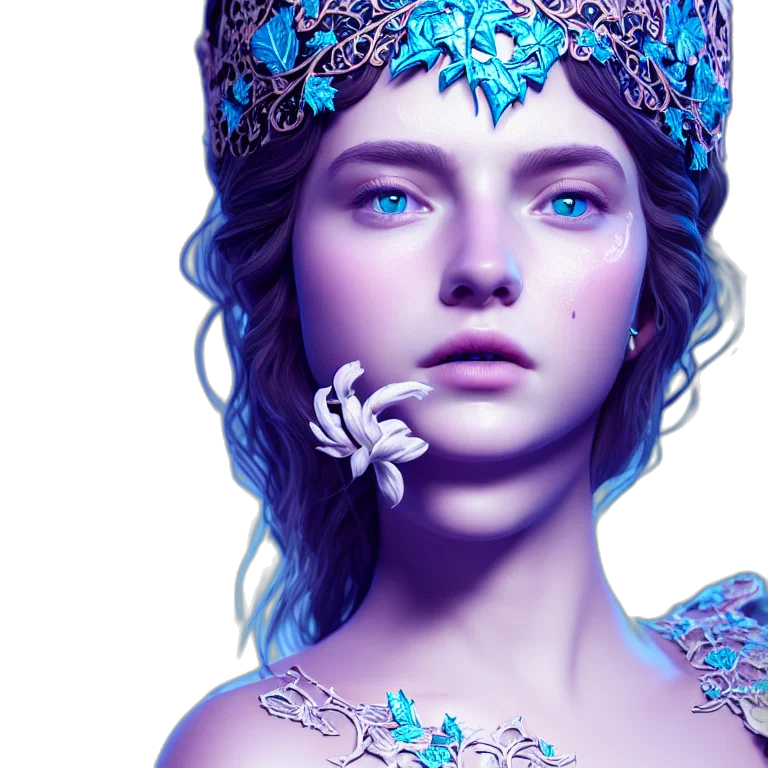 jewelry, crown, face, dress transparent PNG cut-out