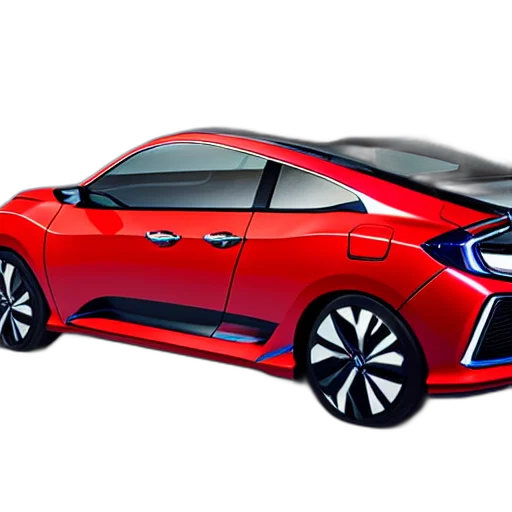 car, 3d render, concept art, photorealistic transparent PNG cut-out