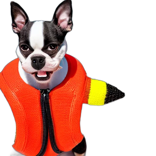 jacket, animal, 3d render, closeup transparent PNG cut-out